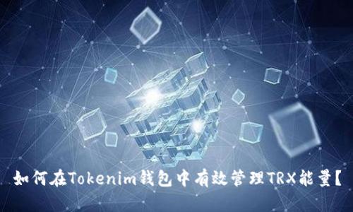 如何在Tokenim钱包中有效管理TRX能量？