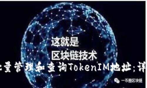 如何批量管理和查询TokenIM地址：详细指南