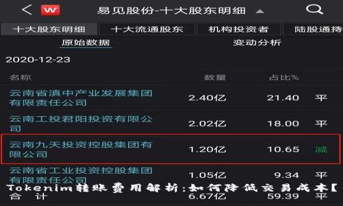 Tokenim转账费用解析：如何降低交易成本？