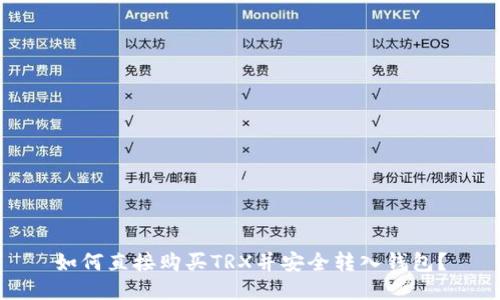 如何直接购买TRX并安全转入钱包？
