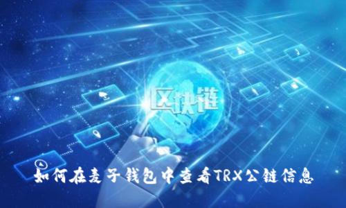 如何在麦子钱包中查看TRX公链信息